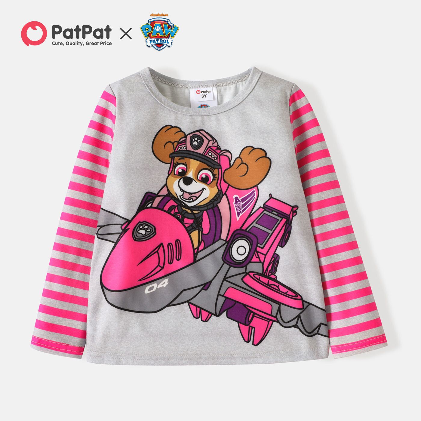 

PAW Patrol Toddler Boy/Girl Vehicle Print Colorblock Long-sleeve Tee