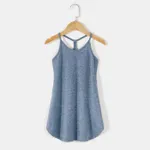 Solid 95% Cotton Slip Dress for Mom and Me  image 6