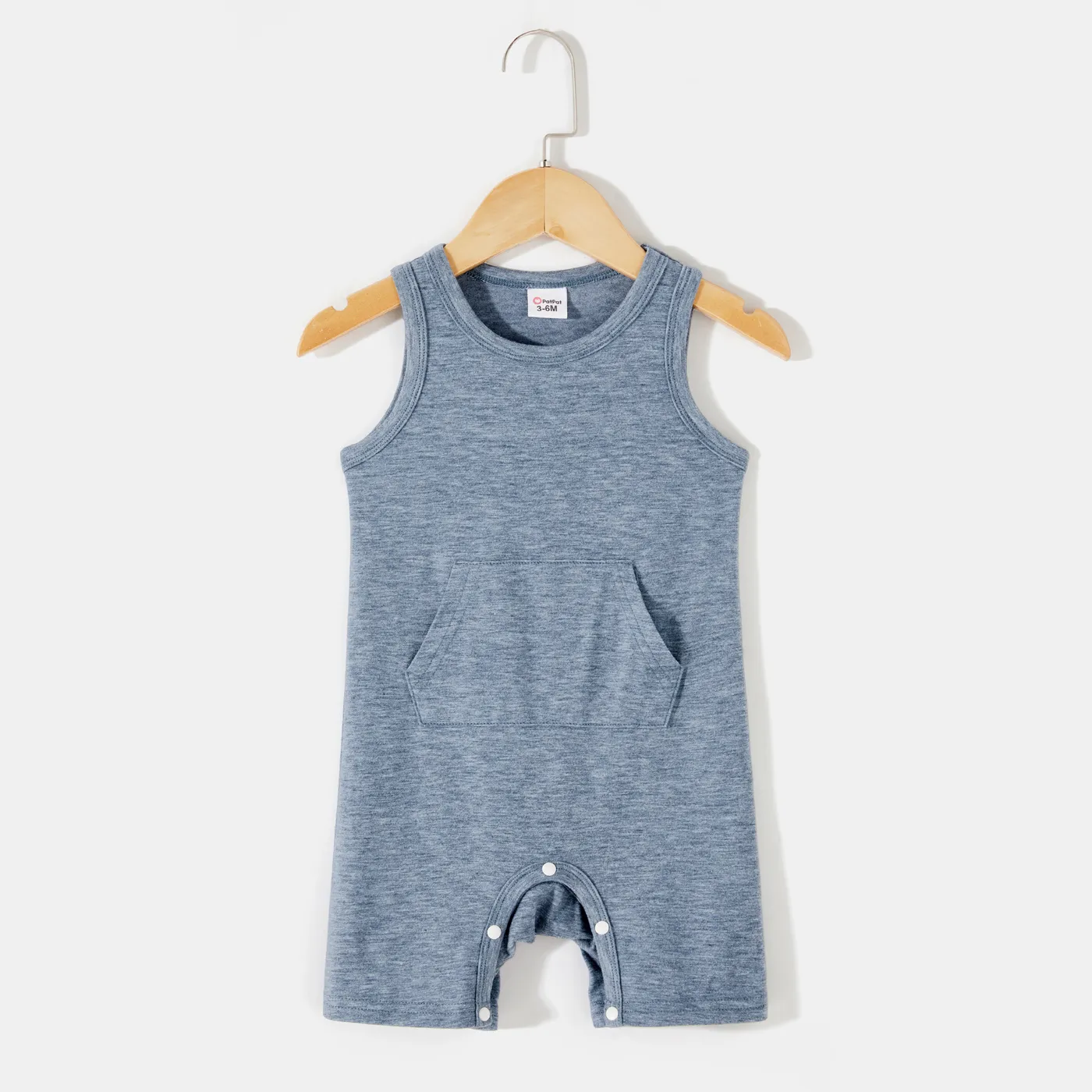 Solid 95% Cotton Slip Dress for Mom and Me  big image 1