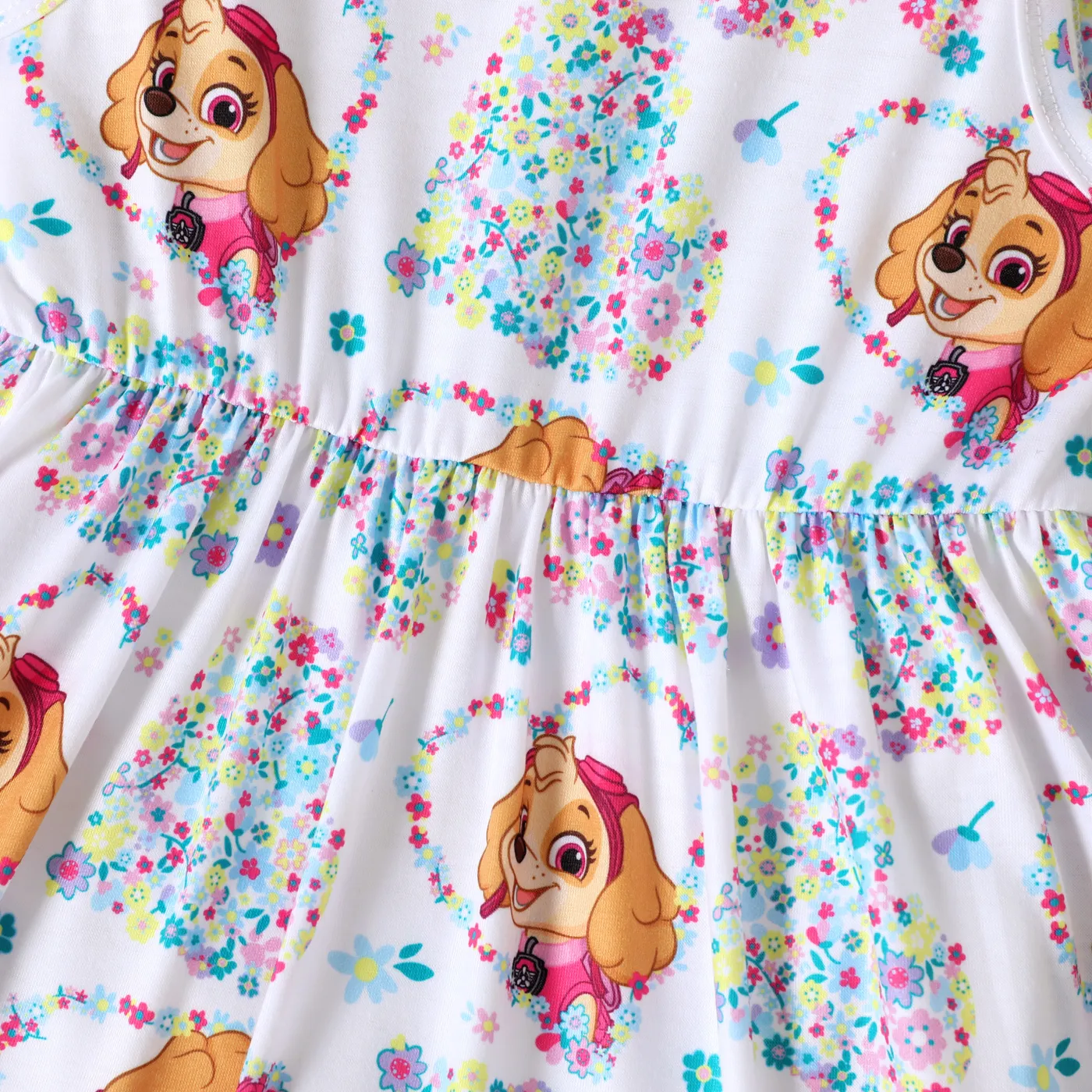 PAW Patrol 2-piece Toddler Girl Skye Ruffle Top and Allover Tank Dress Set  image 6