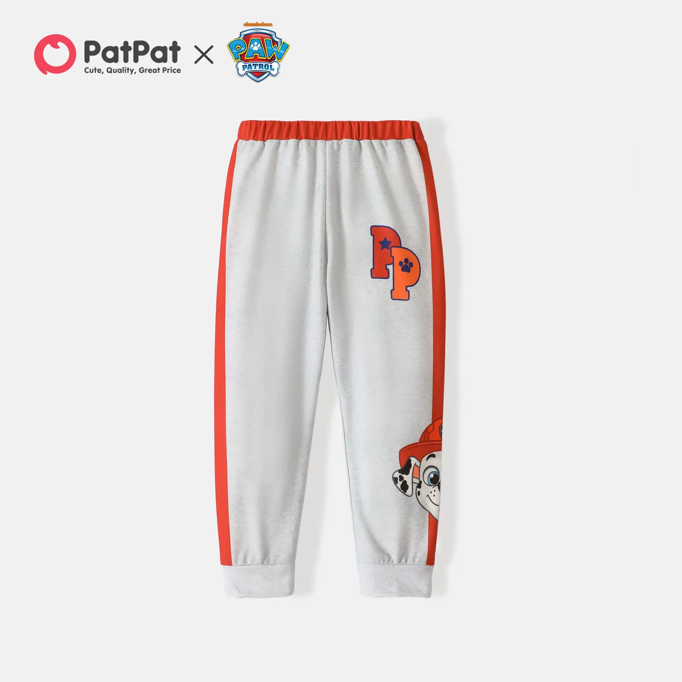 PAW Patrol Toddler Boy/Girl Colorblock Puppy Graphic Sweatpants Red
