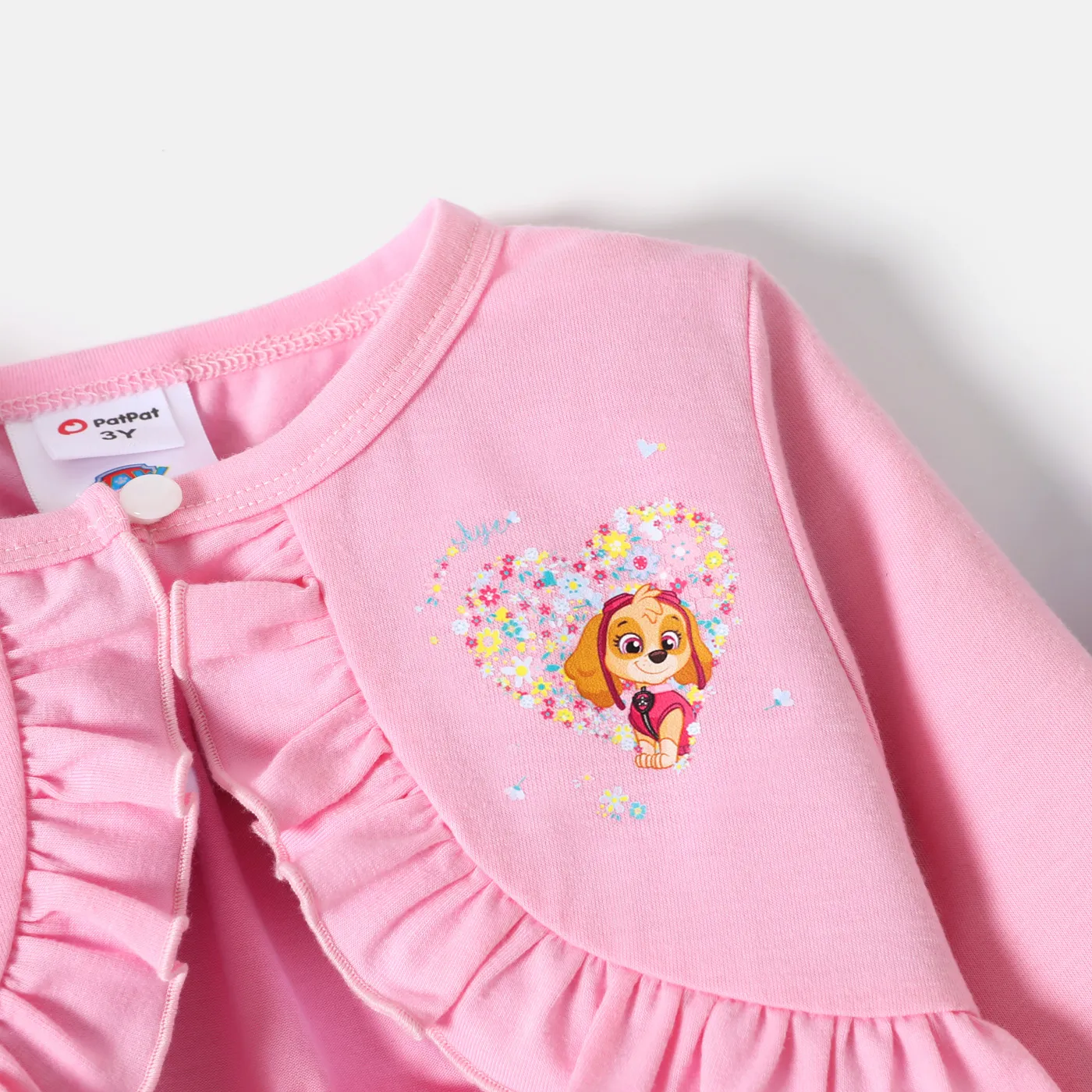 PAW Patrol 2-piece Toddler Girl Skye Ruffle Top and Allover Tank Dress Set  image 3