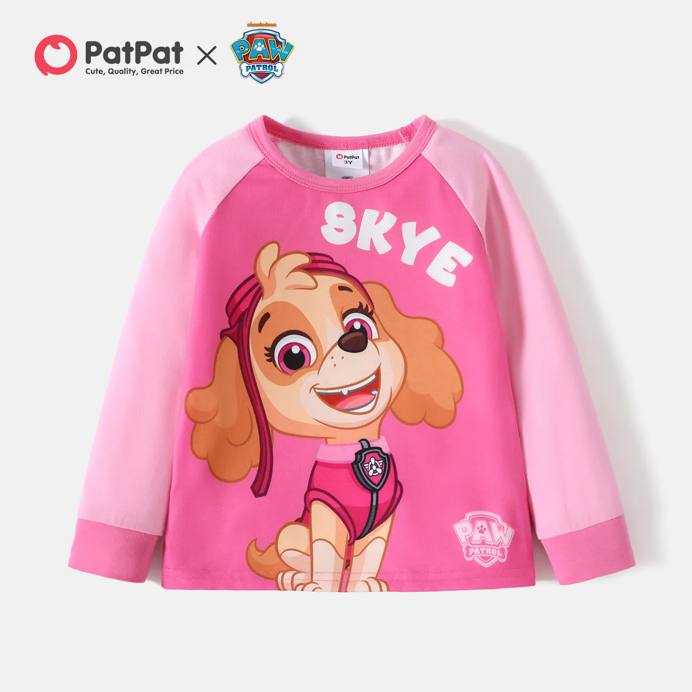 

PAW Patrol Toddler Boy/Girl Puppy Graphic Long Raglan Sleeve Tee