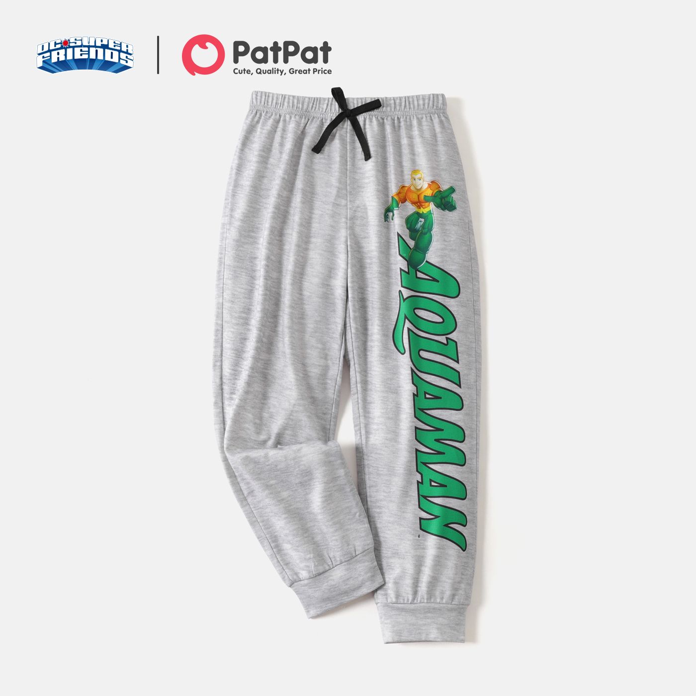 

DC Super Friends Kid Boy Letter Figure Print Elasticized Pants