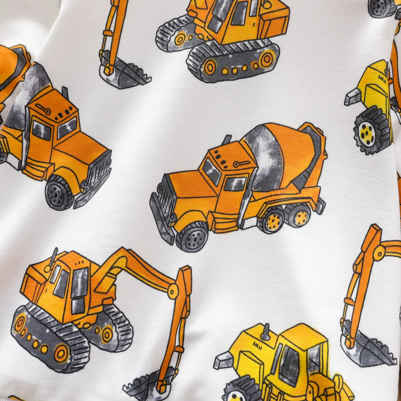 Toddler Boy Vehicle Excavator Print Pullover Sweatshirt  image 5