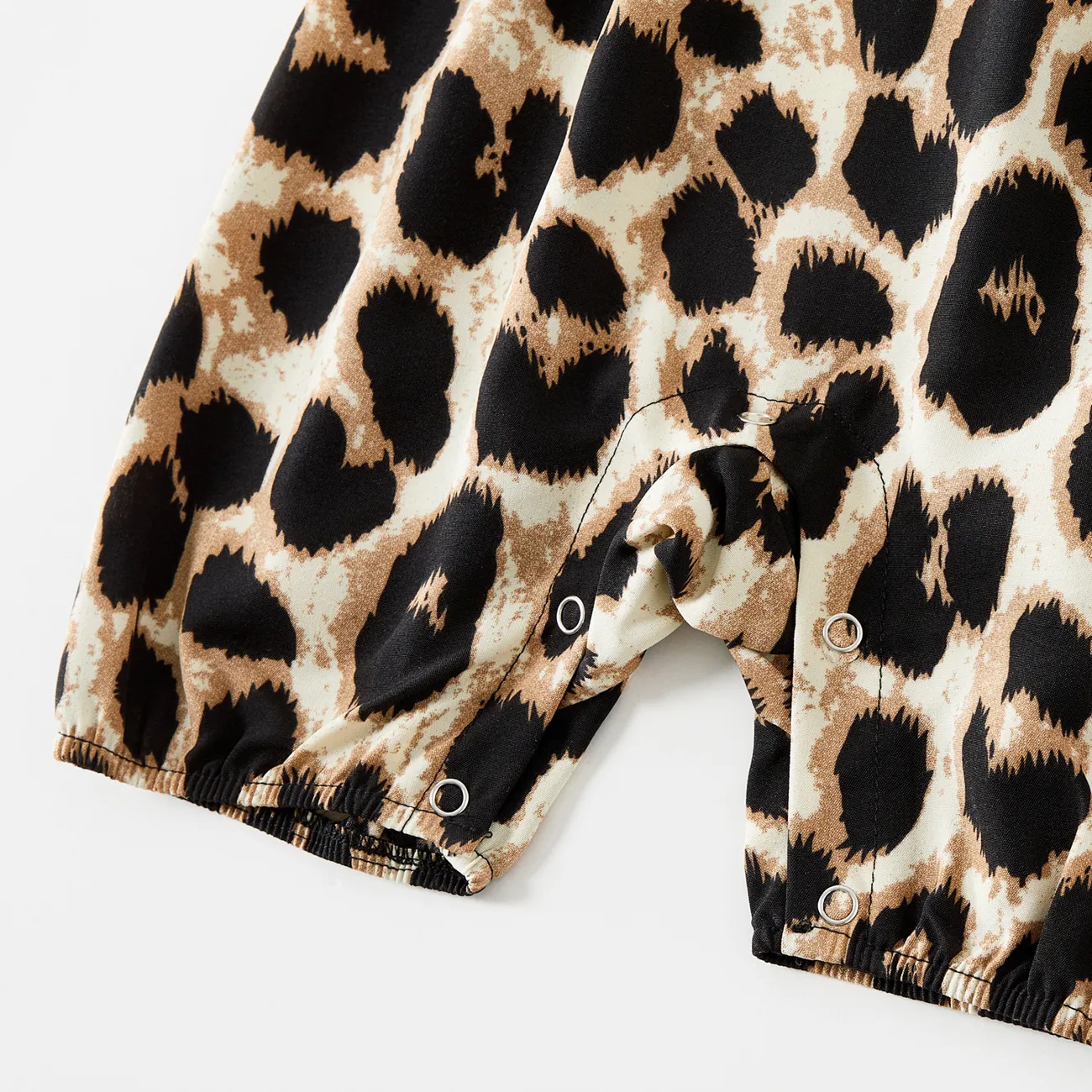Looks familiares Estampado de leopardo Camiseta sin mangas Conjuntos combinados para familia Conjuntos Negro big image 1