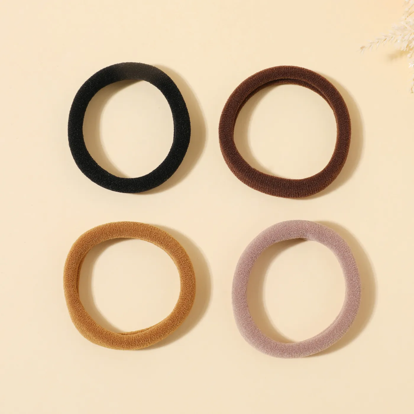 24-pack Women Simple Plain High Flexibility Hair Ties  image 3