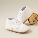 Baby / Toddler Lace Up White Baptism Shoes  image 2