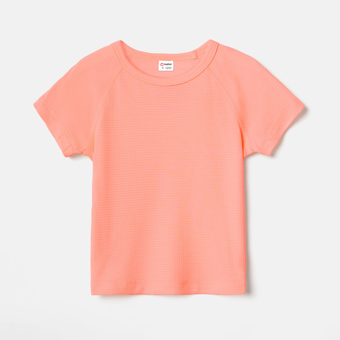 

Activewear Moisture Wicking Baby Boy/Girl Solid Round Neck Short-sleeve T-shirt