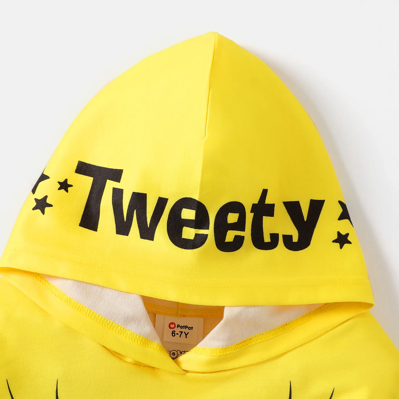 Looney Tunes Kid Girl Tweety Print Hoodie Sweatshirt Yellow image 4