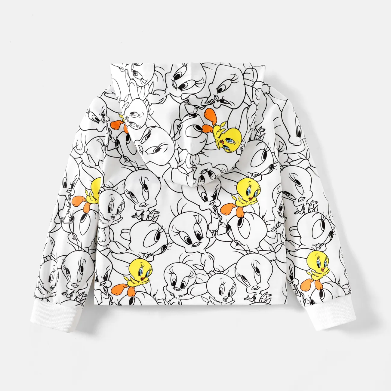 Looney Tunes Pâques Enfants Fille Motifs animaux À capuche Sweat-shirt Blanc big image 1