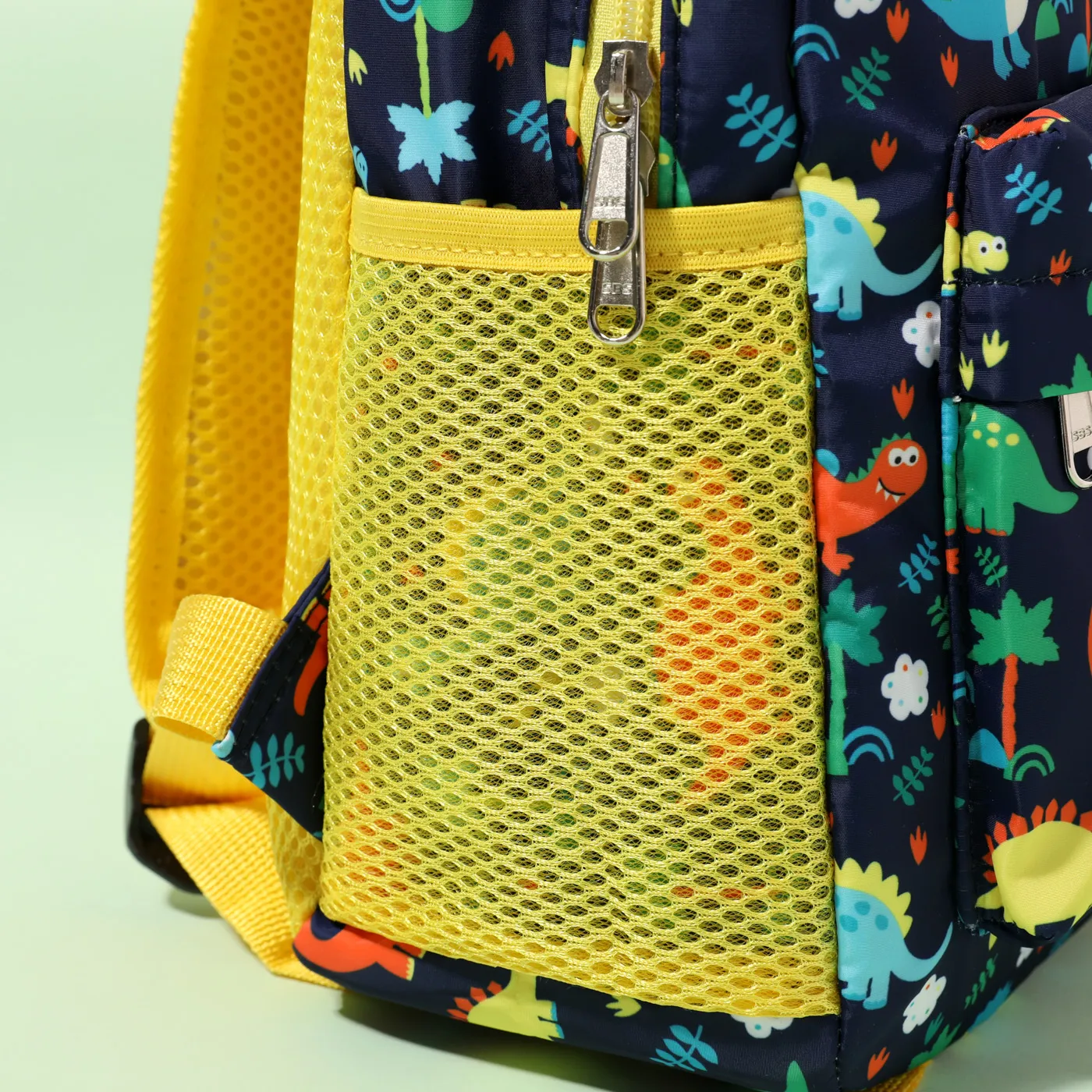 Kids Flat Cartoon Dinosaur Pattern Large Capacity Preschool Book Bag Travel Backpack  image 6