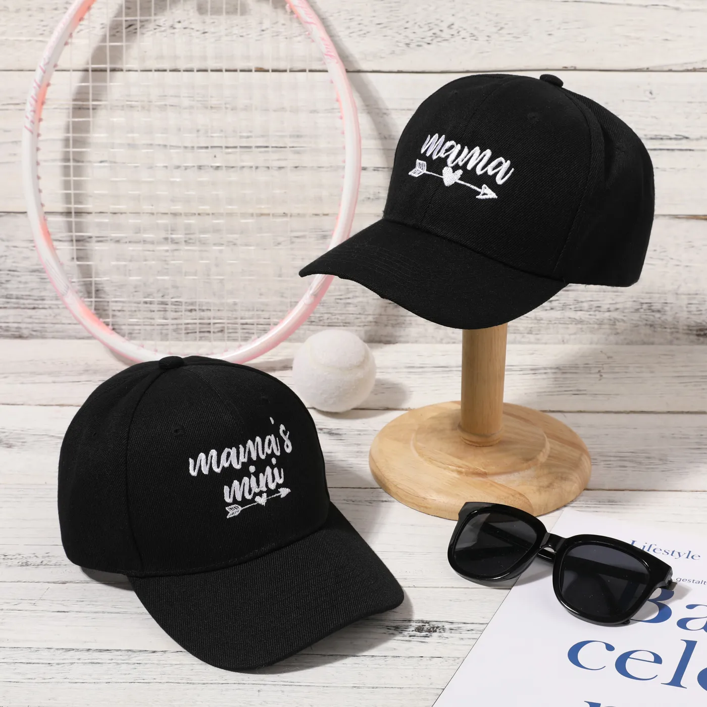 Arrow Embroidered Baseball Cap for Mom and Me