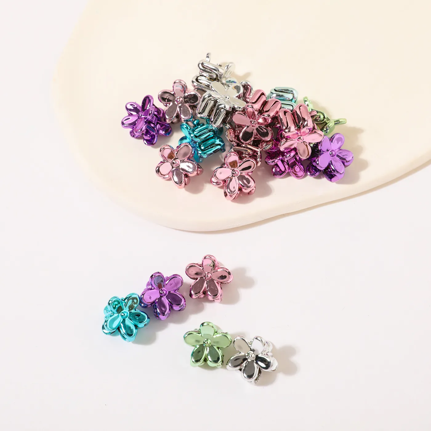 20-pack Women Multicolor Flower Shape Hair Clip  image 3