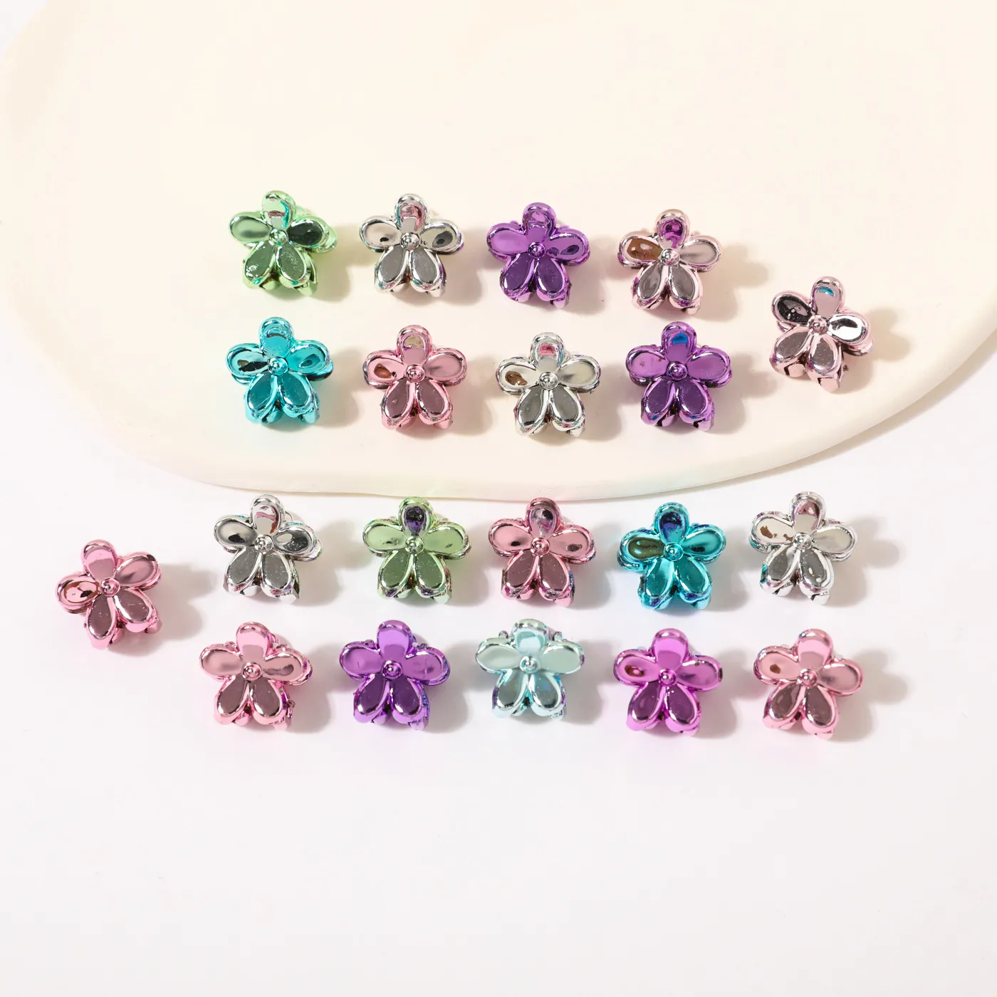 20-pack Women Multicolor Flower Shape Hair Clip  image 4