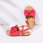 Toddler / Kid Solid Bowknot Sandals Red