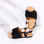 Toddler / Kid Solid Bowknot Sandals Black