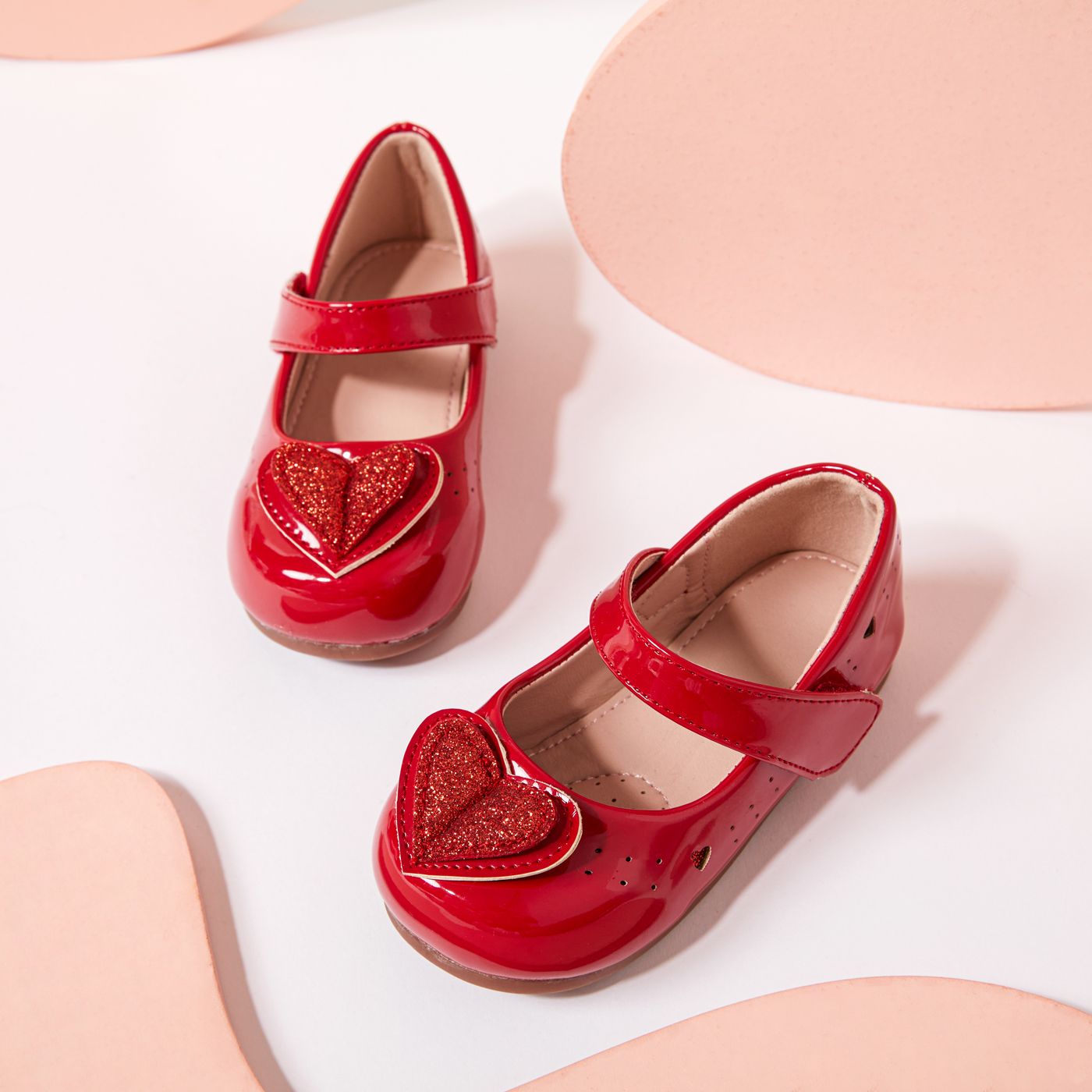 

Toddler / Kid Glitter Heart Decor Fashion Flats