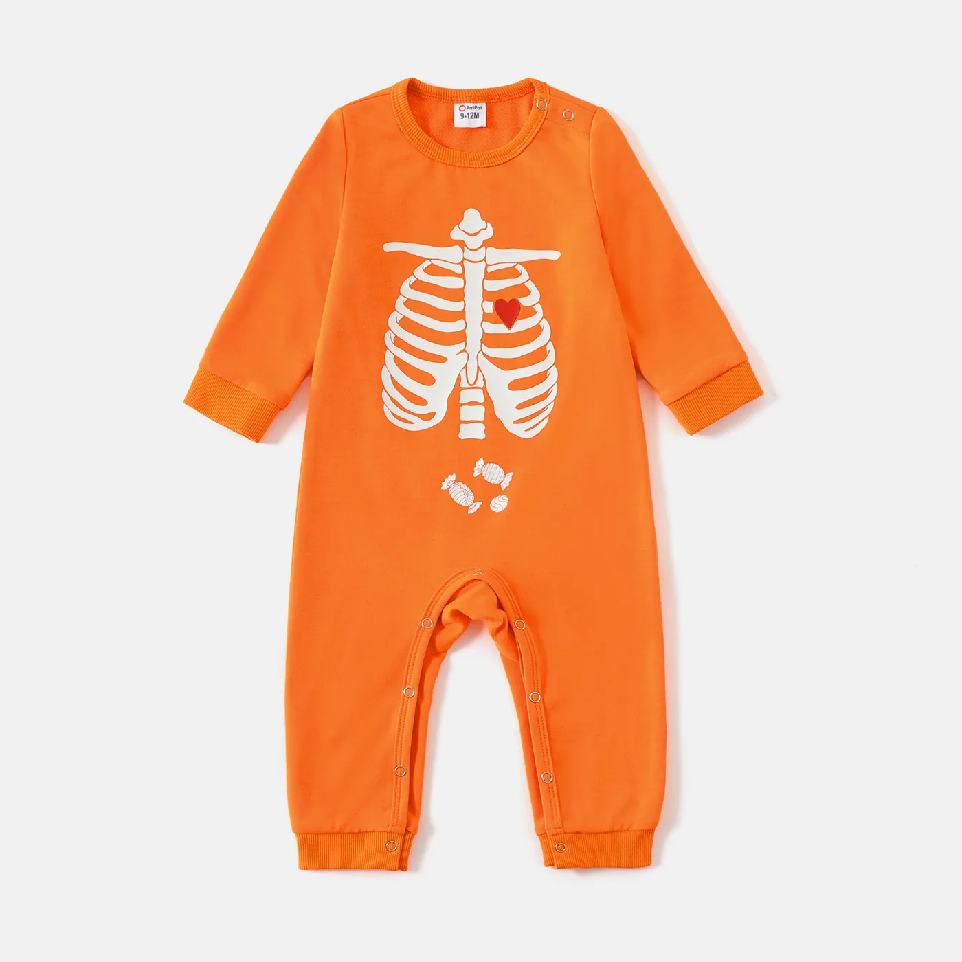 Look de família Dia das Bruxas Manga comprida Conjuntos de roupa para a família Tops  big image 1