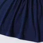 Toddler Girl Preppy style Bowknot Design Long-sleeve Sailor Dress  image 5