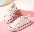 Toddler / Kid Solid Soft Sole Canvas Shoes (Letters on the heel and tongue of the shoe) (Random delivery of different soles)  image 4
