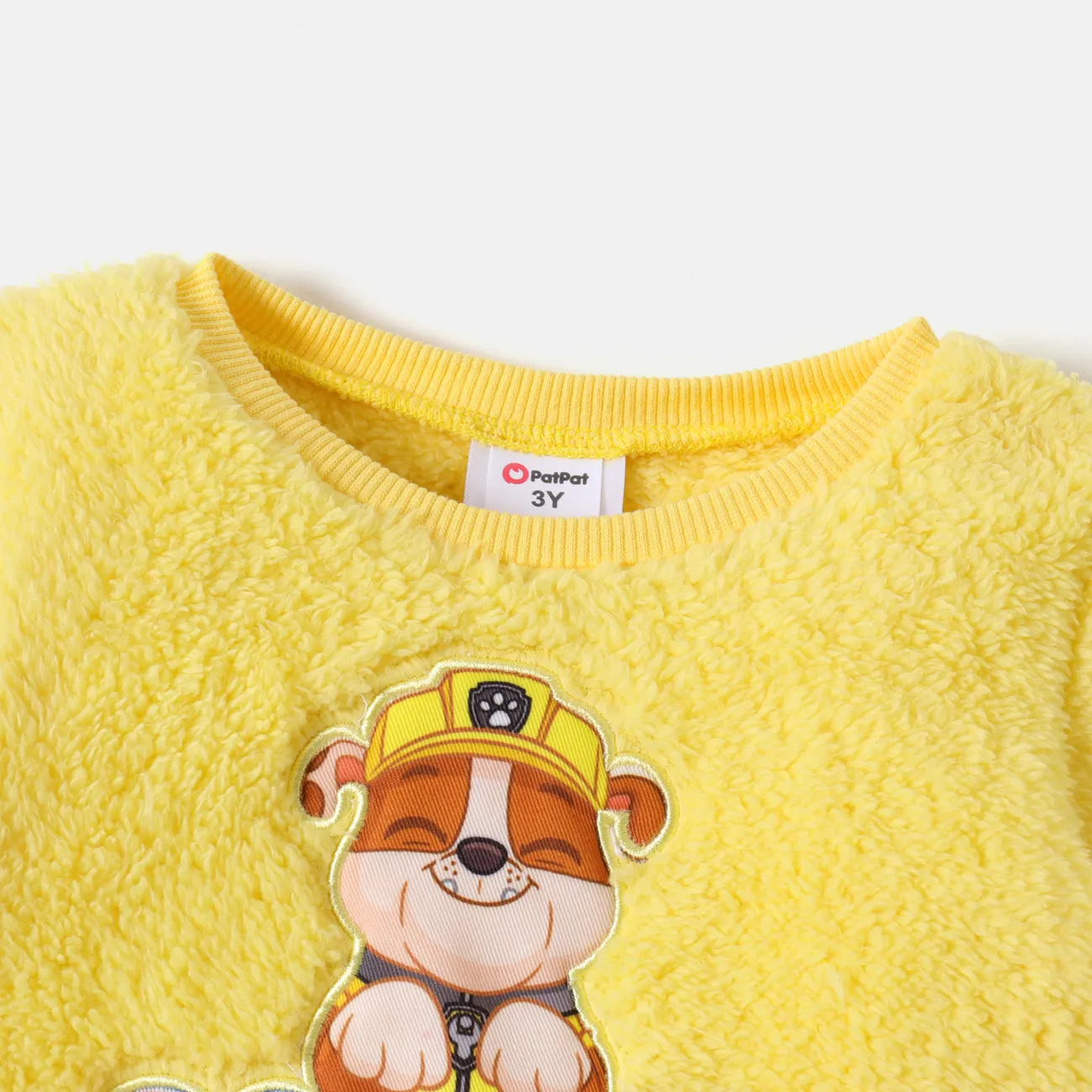 PAW Patrol Toddler Girl/Boy Embroidered Fleece Cotton Sweatshirt Yellow big image 1