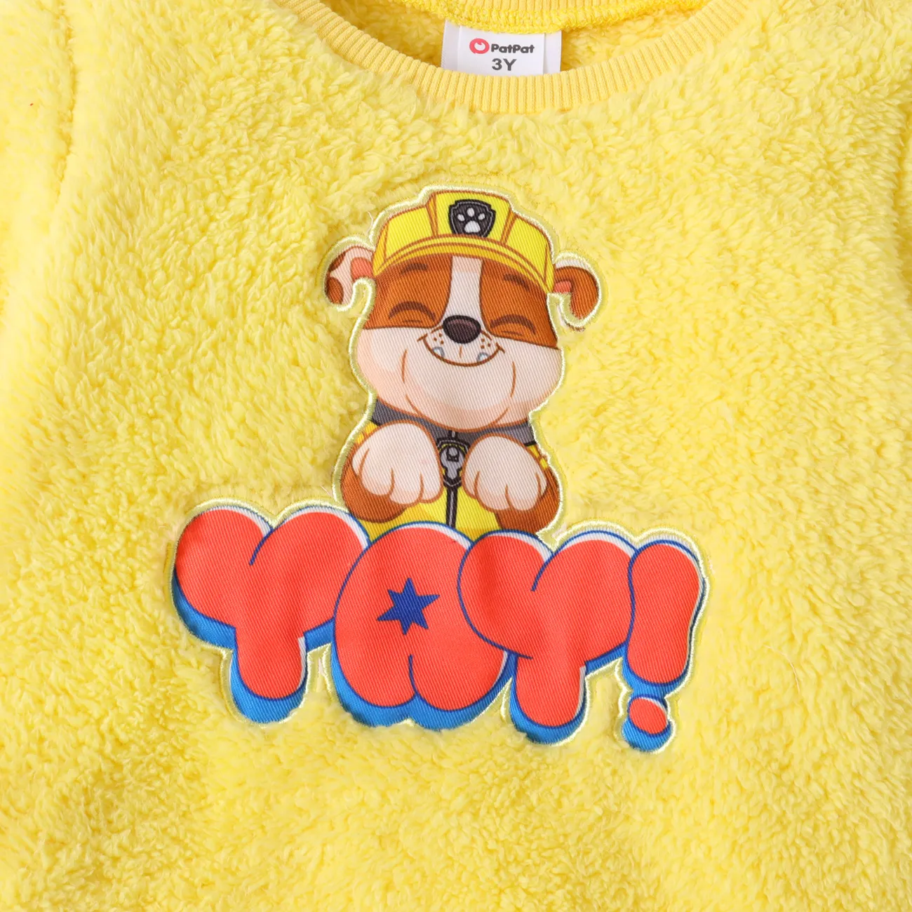 Patrulha Canina Unissexo Infantil Cão Sweatshirt Amarelo big image 1