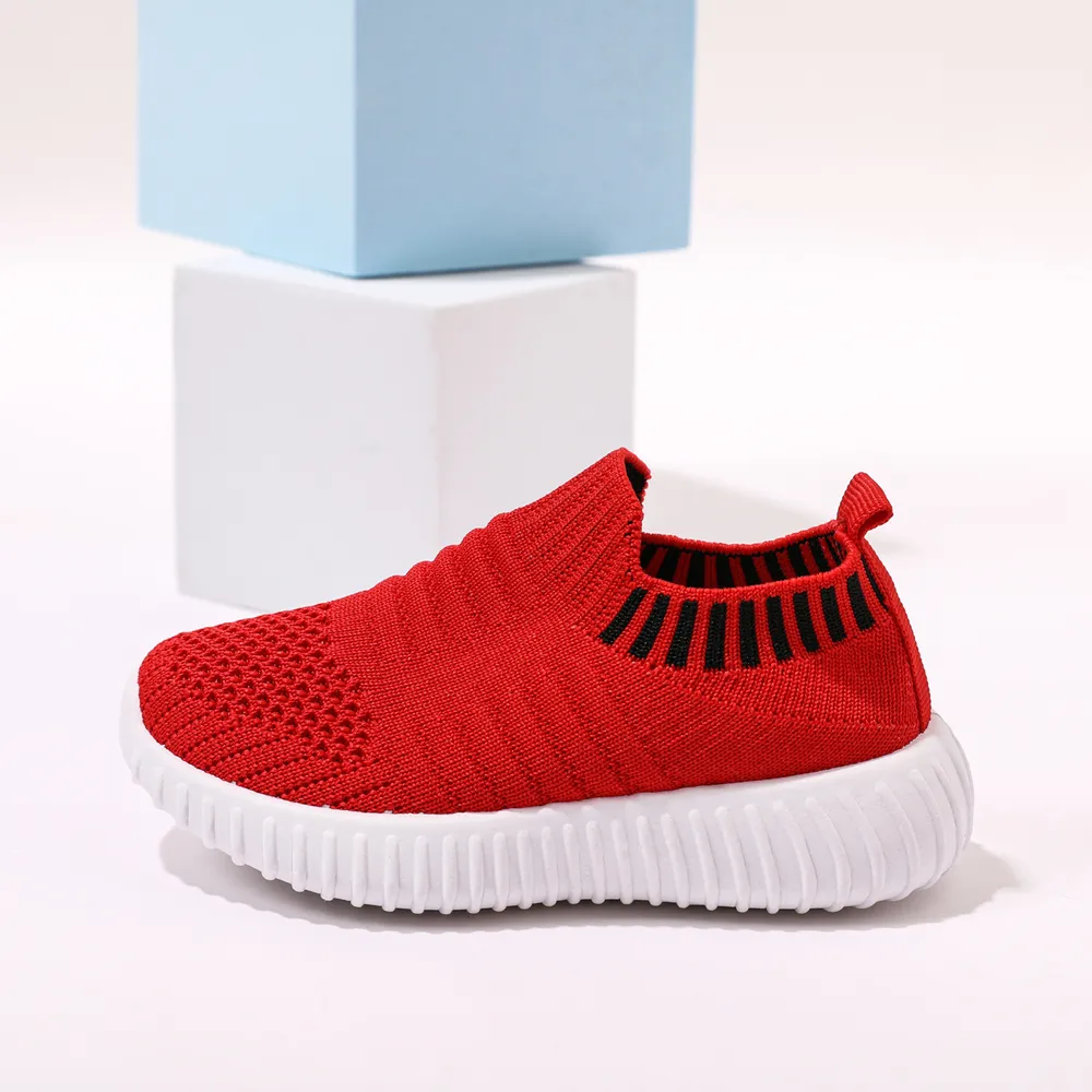 Toddler / Kid Breathable Knitted Solid Sneakers  big image 9