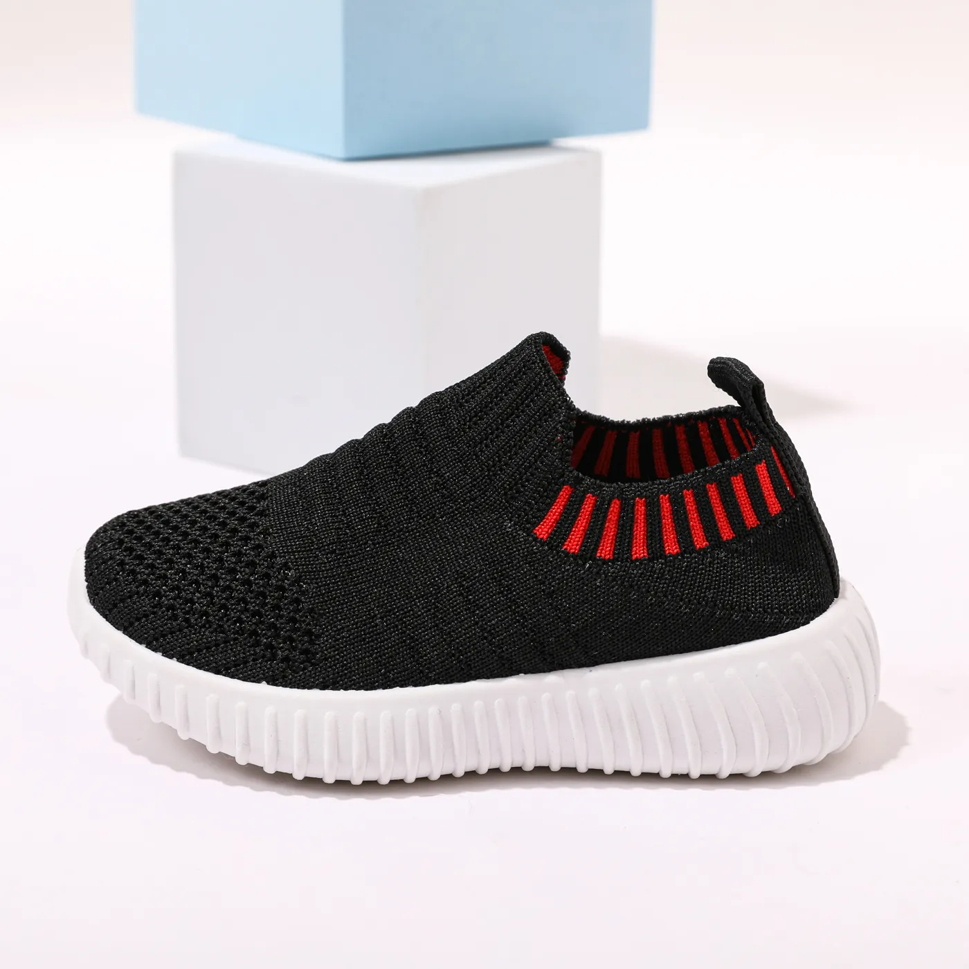 Toddler / Kid Breathable Knitted Solid Sneakers  image 6