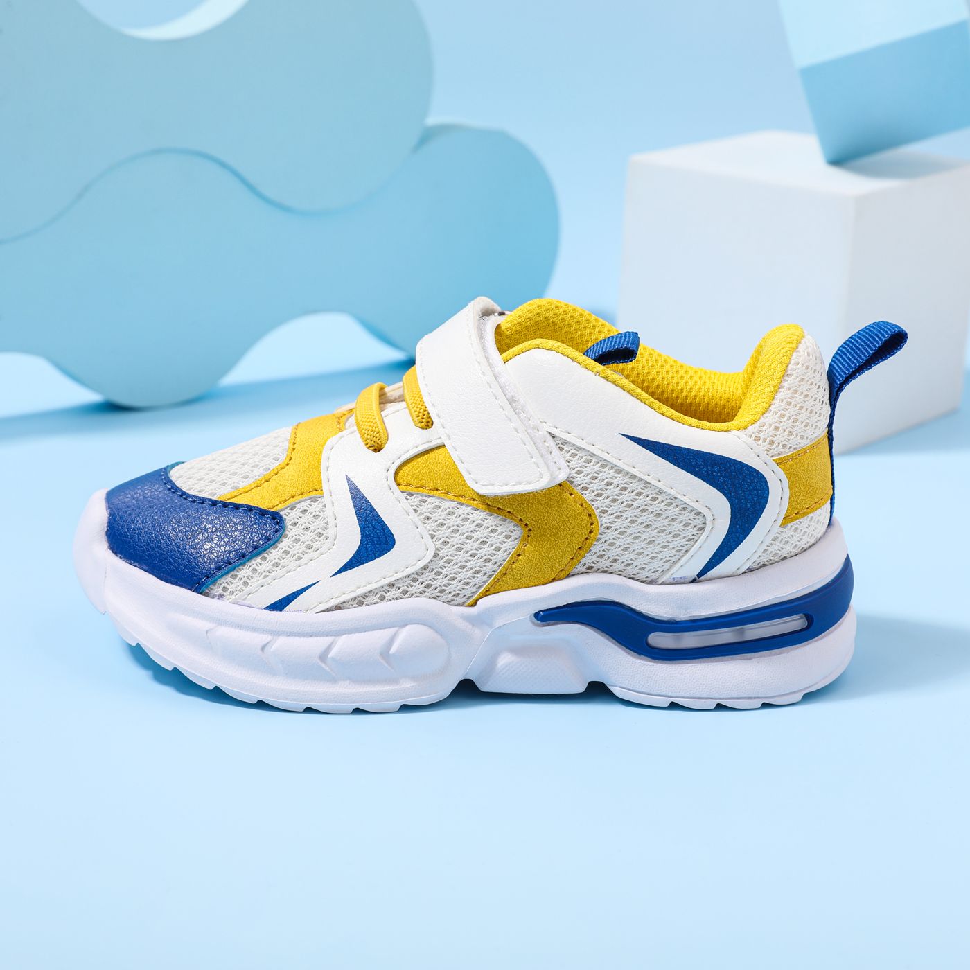 

Toddler / Kid Color Block Velcro Strap Sneakers