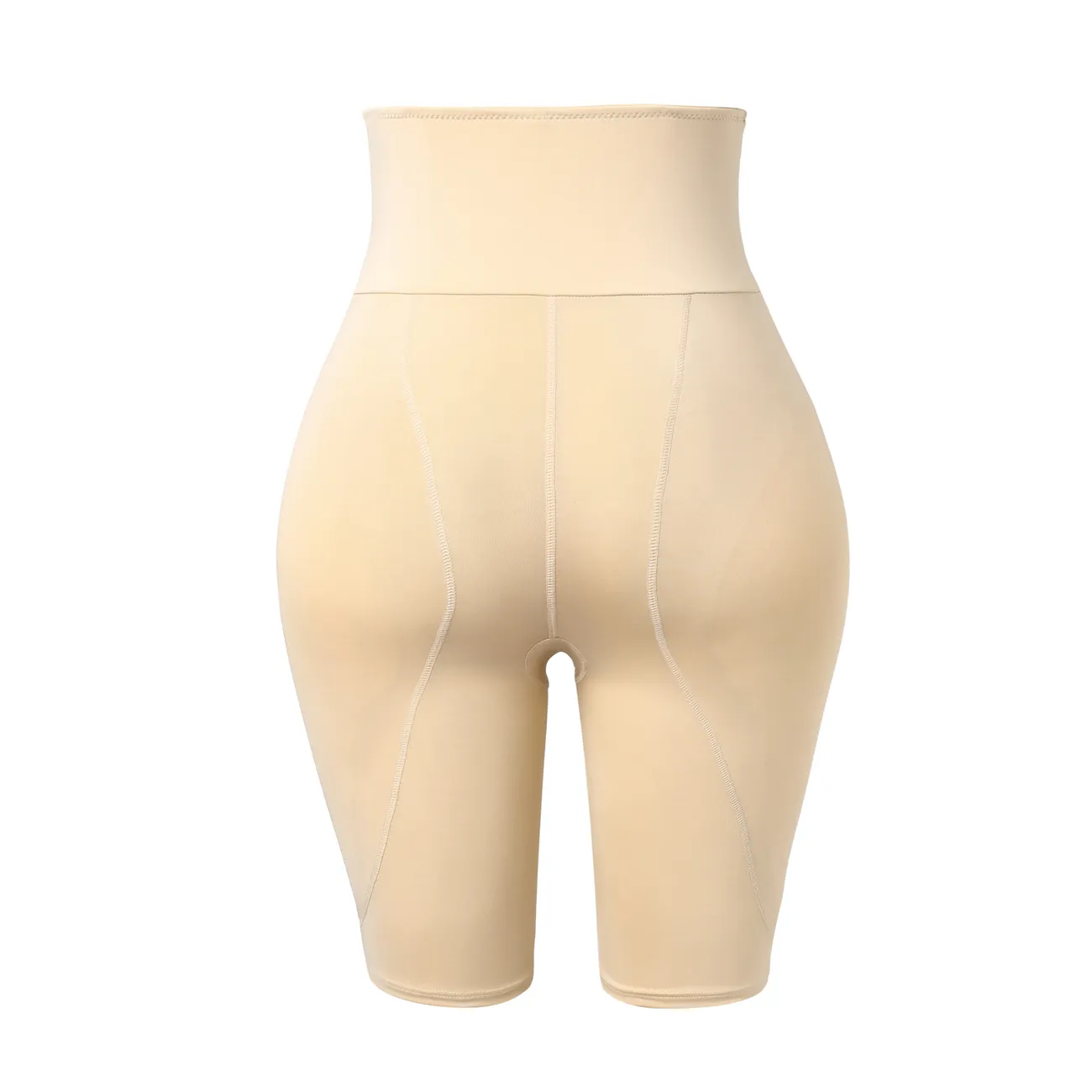Women High-Rise Padded Shapewear Panties Hip Enhancer Panties Shaper Shorts Sponge Padded Butt Lifter Padded Shapewear Apricot big image 1