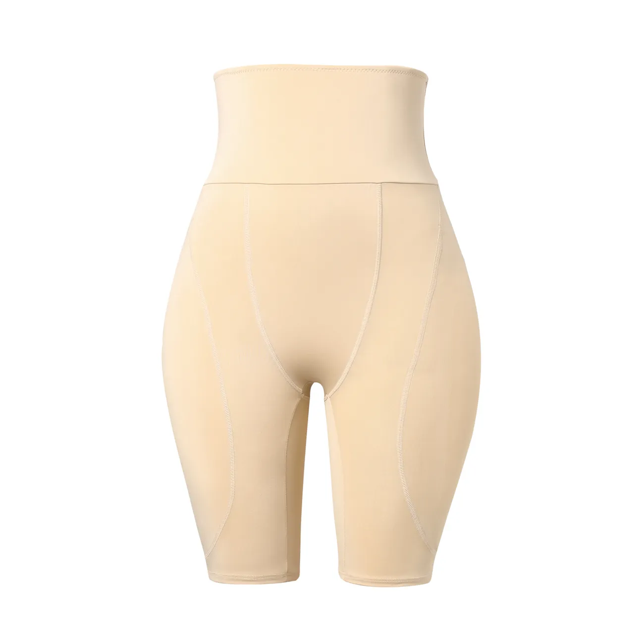 Women High-Rise Padded Shapewear Panties Hip Enhancer Panties Shaper Shorts Sponge Padded Butt Lifter Padded Shapewear Apricot big image 1