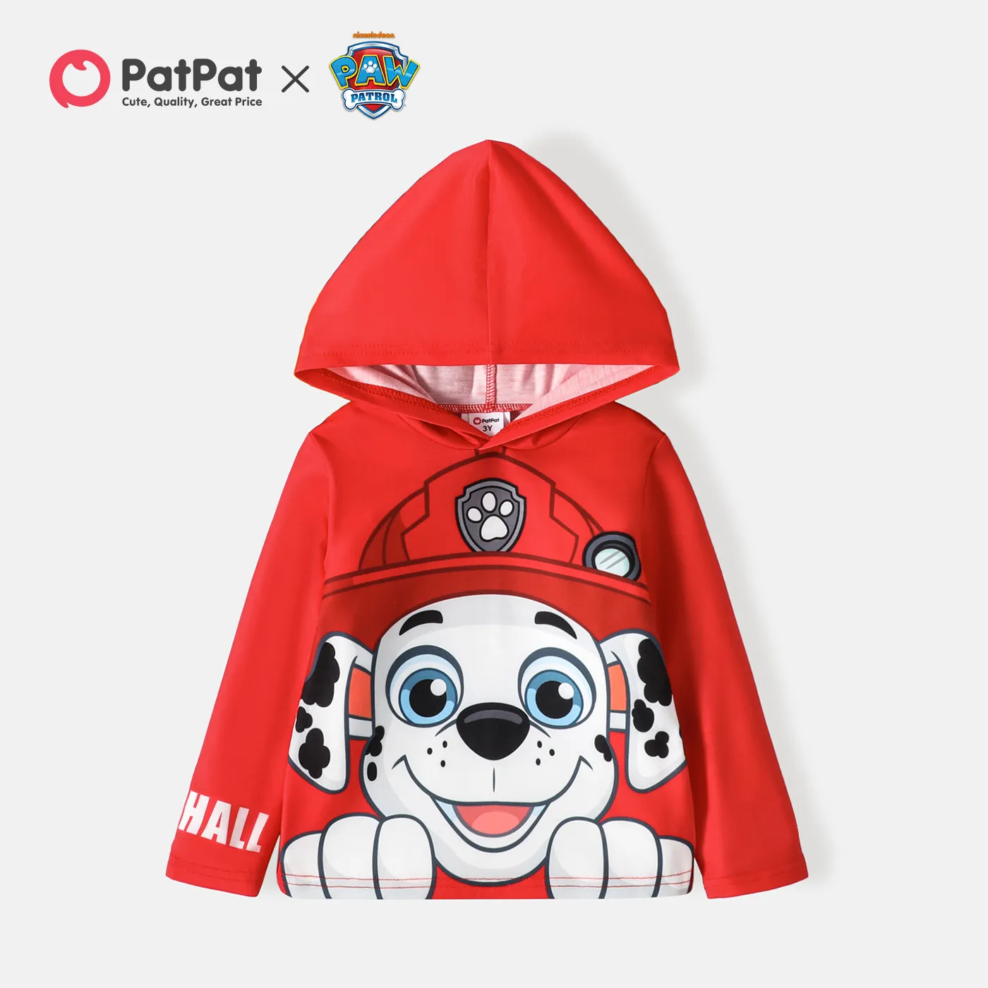 Paw Patrol Toddler Girl/Boy Letter Print Hoodie Sweatshirt Red