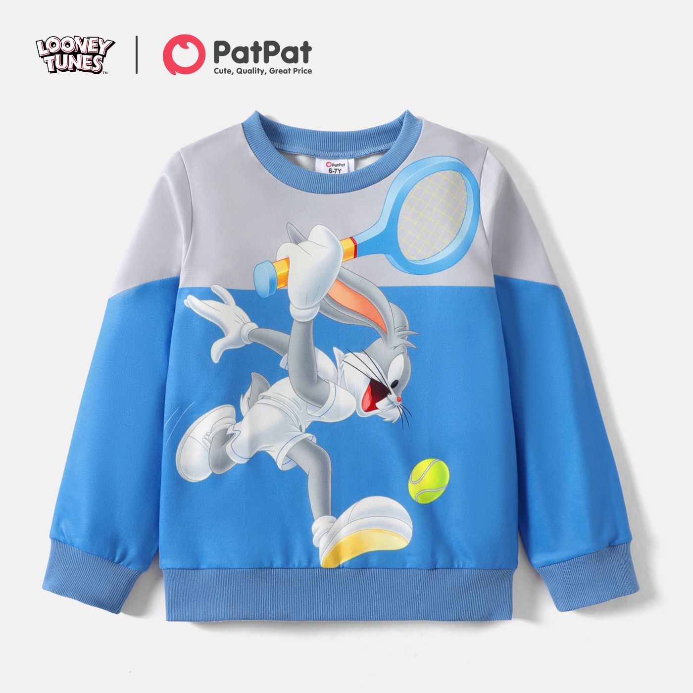 

Looney Tunes Kid Girl/Boy Colorblock Pullover Sweatshirt
