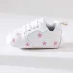 Baby / Toddler Valentine Pretty Stars Embroidery Solid Prewalker Shoes (Various colors)  image 2