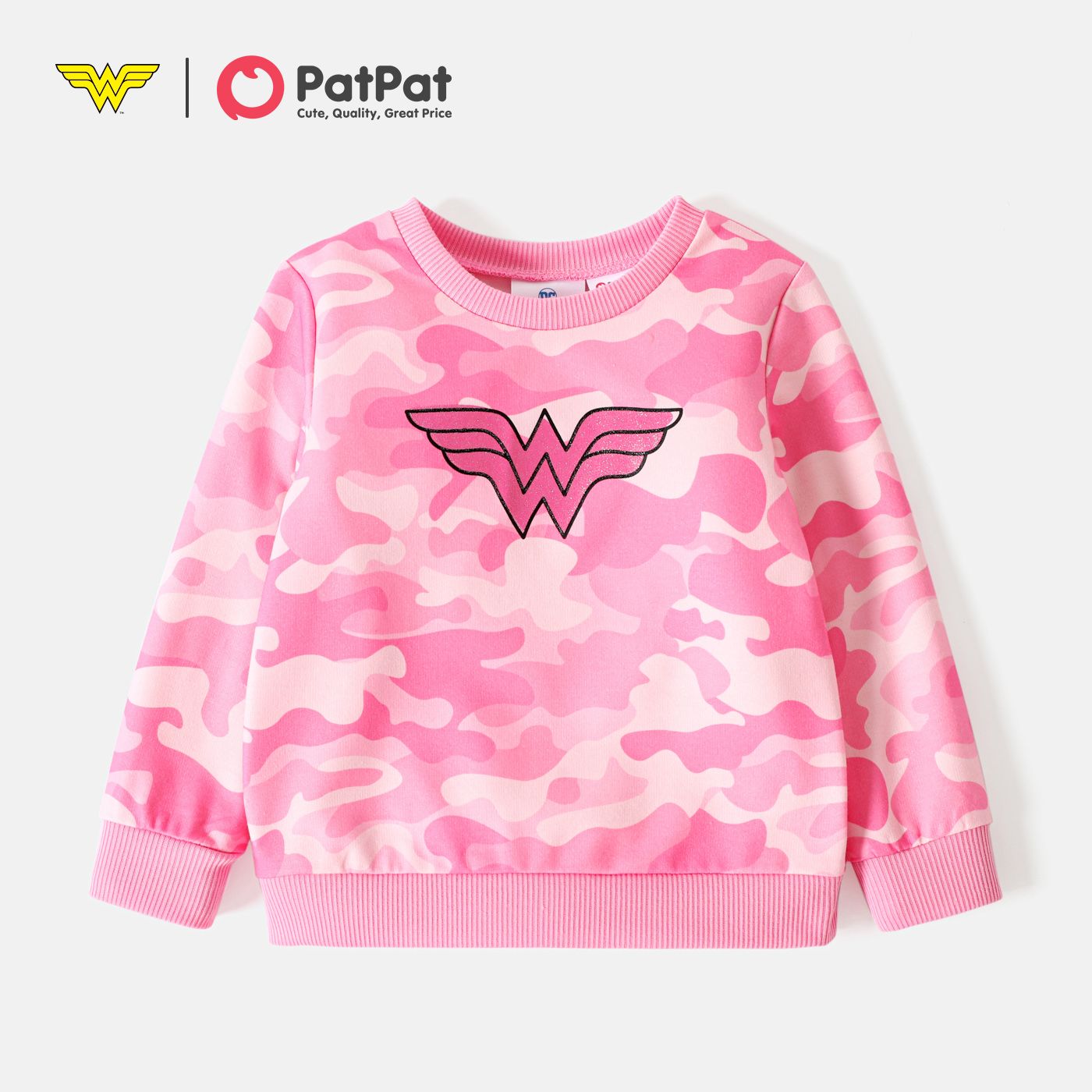 

Justice League Toddler Girl/Boy Camouflage Print Pullover Sweatshirt