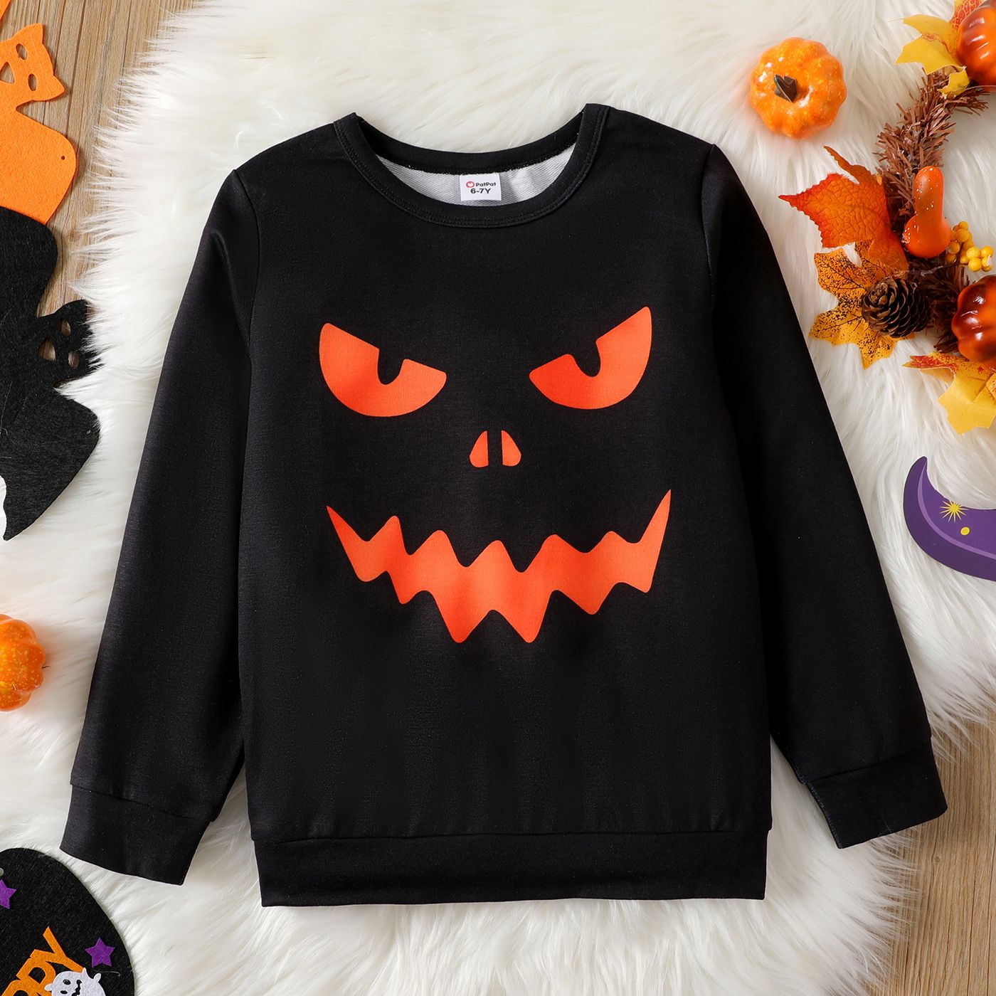 Sweat-shirt à Imprimé Graphique Halloween Enfant Garçon