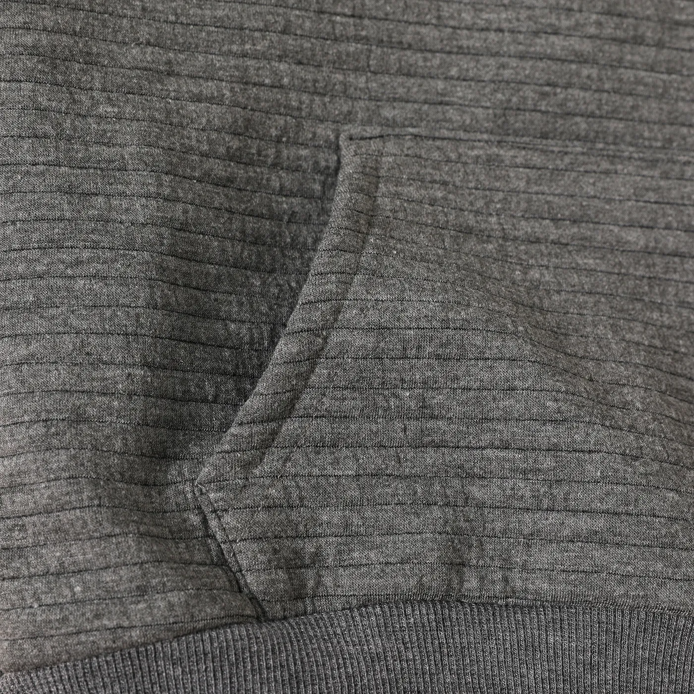 Kid Boy Solid Color Pocket Design Textured Hoodie Sweatshirt Grey image 3
