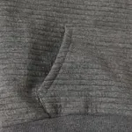 Kid Boy Solid Color Pocket Design Textured Hoodie Sweatshirt  image 3