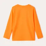 Activewear Toddler Boy Solid Color Long-sleeve Tee Orange image 2