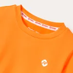 Activewear Toddler Boy Solid Color Long-sleeve Tee Orange image 3