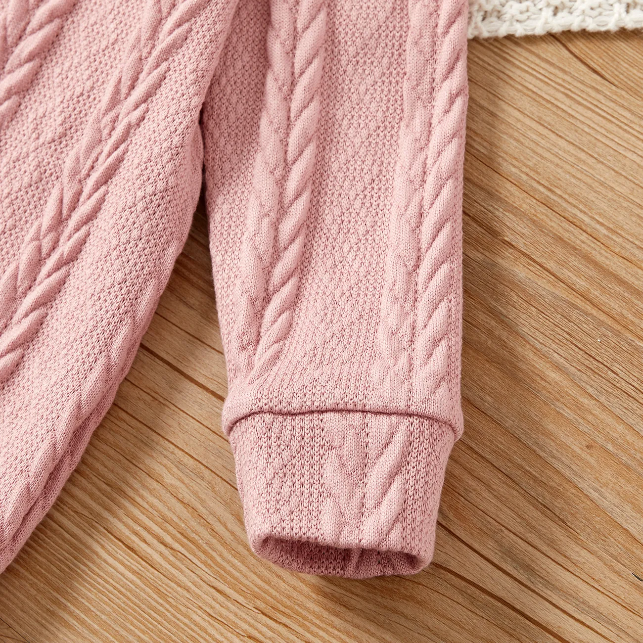 Kinder Mädchen Stehkragen Unifarben Kleider rosa big image 1