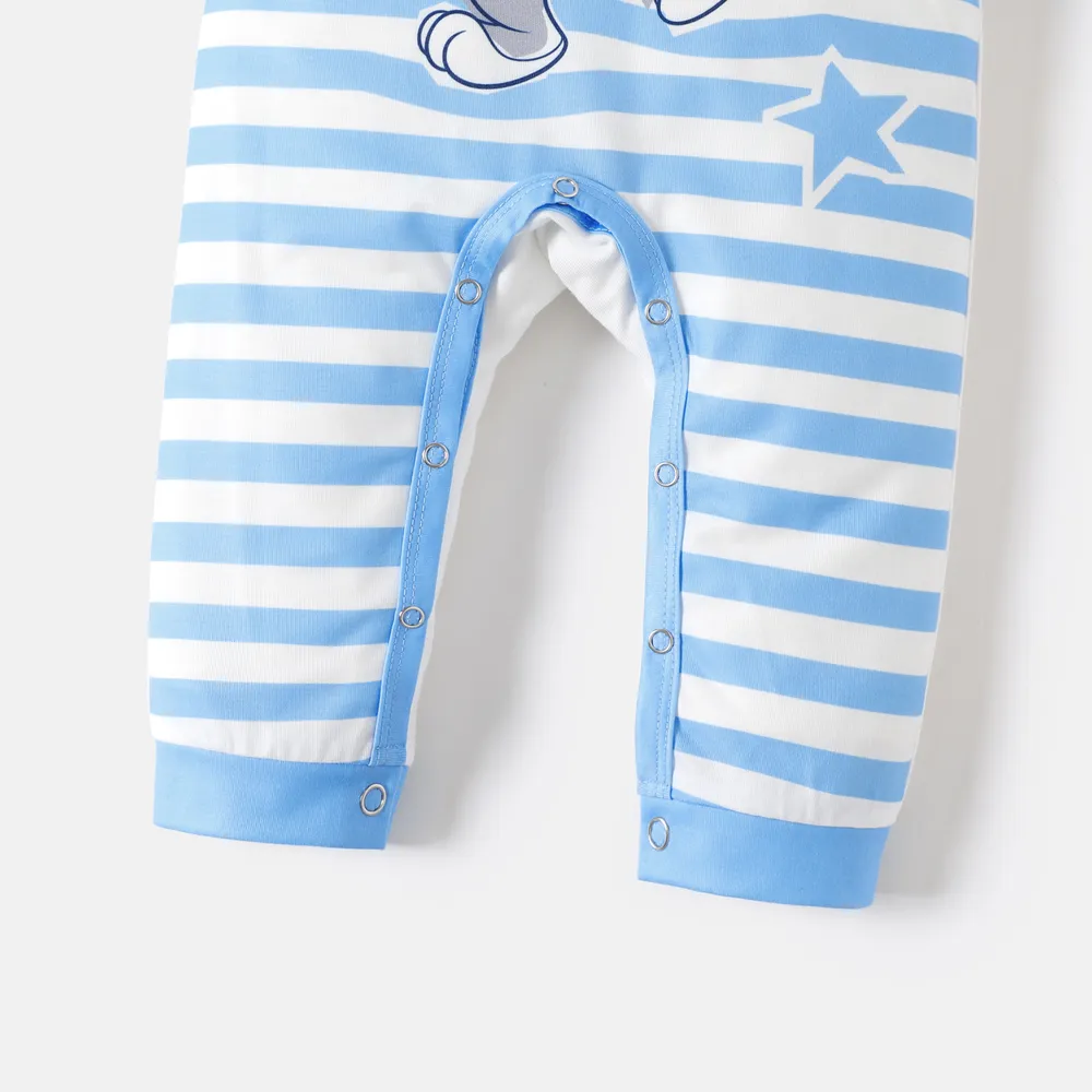Looney Tunes Baby Boy/Girl Long-sleeve Graphic Striped Jumpsuit big image 4