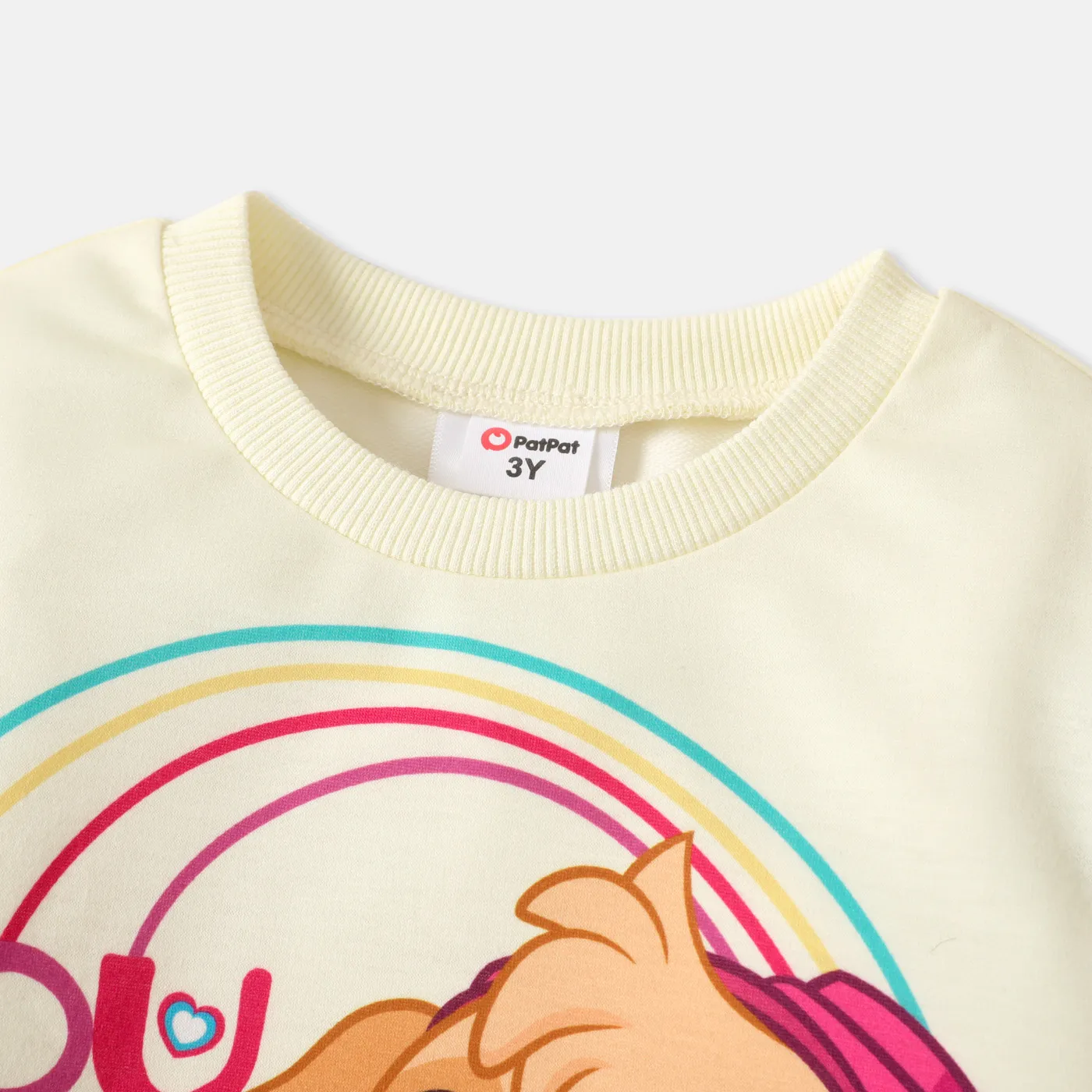 PAW Patrol Toddler Boy/Girl Character Print Colorblock Cotton Pullover Sweatshirt Apricot Yellow image 4