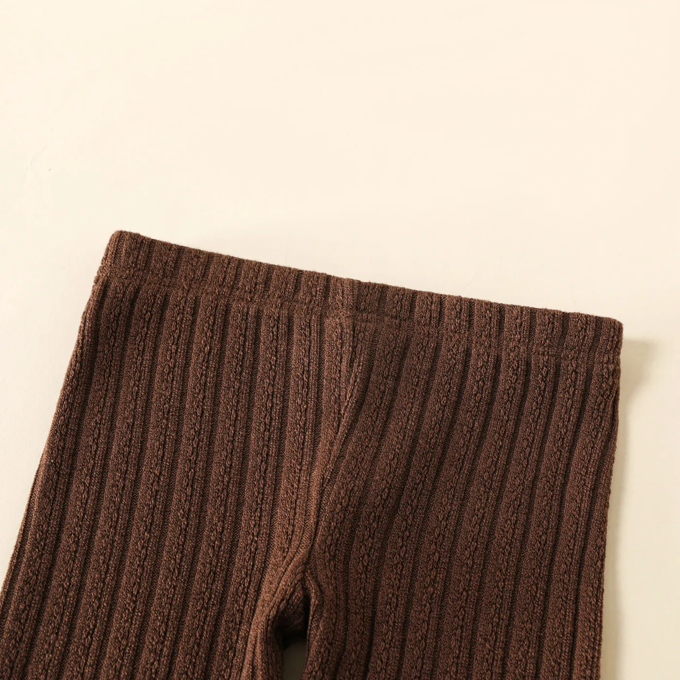 Toddler Girl Basic Solid Color Textured Jacquard Leggings  image 3