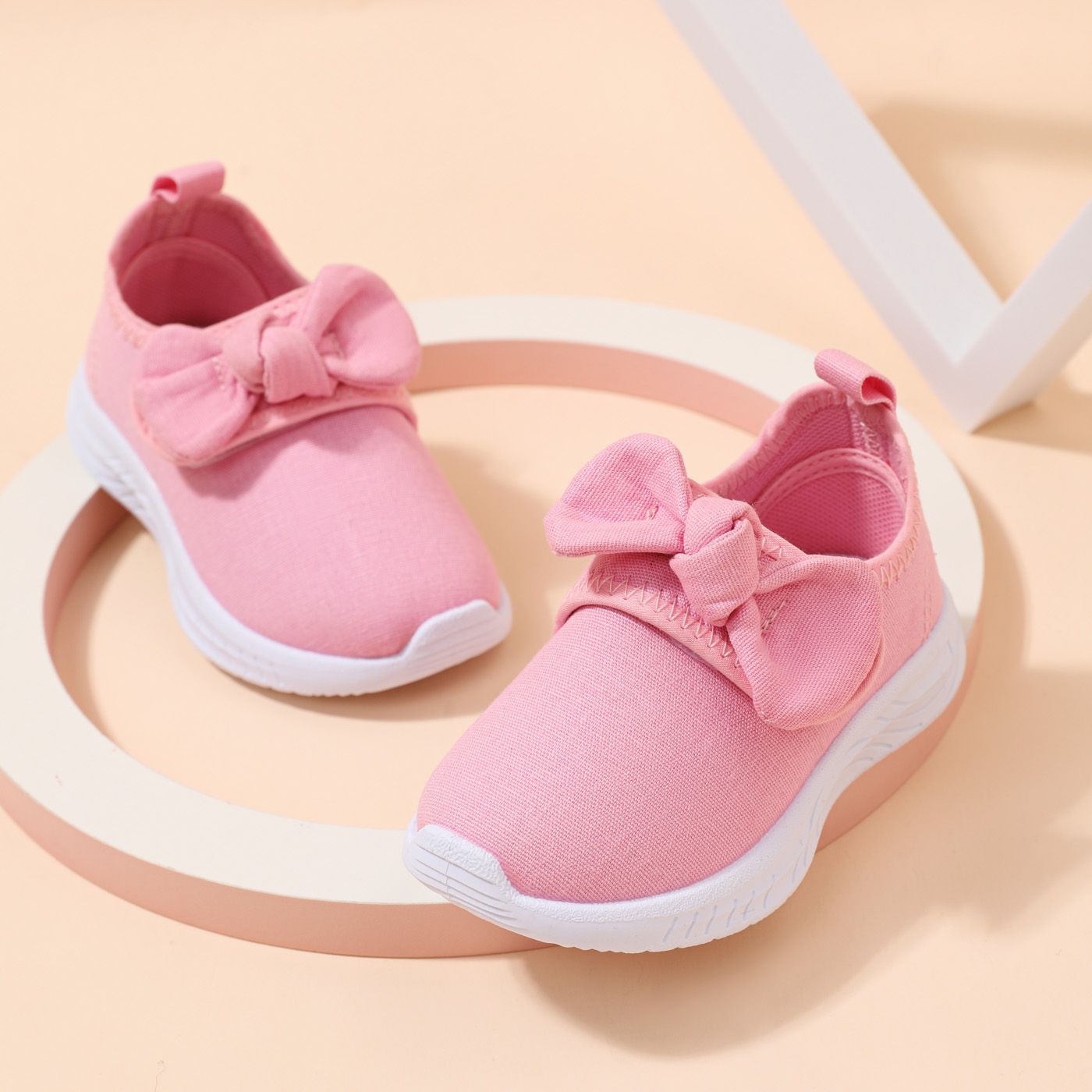 

Toddler / Kid Bow Decor Pink Sneakers