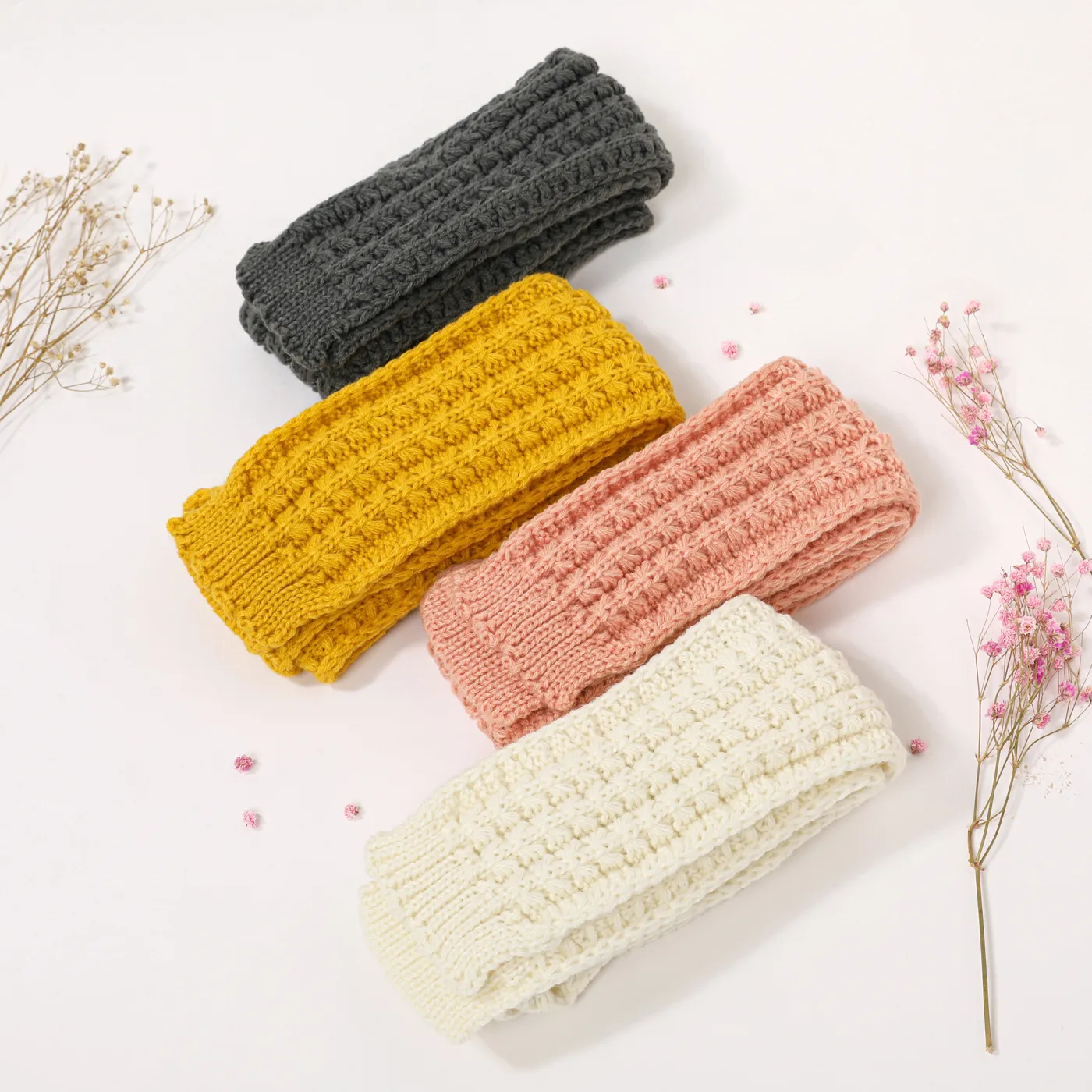 Toddler / Kid Solid Warm Knit Scarf  image 3
