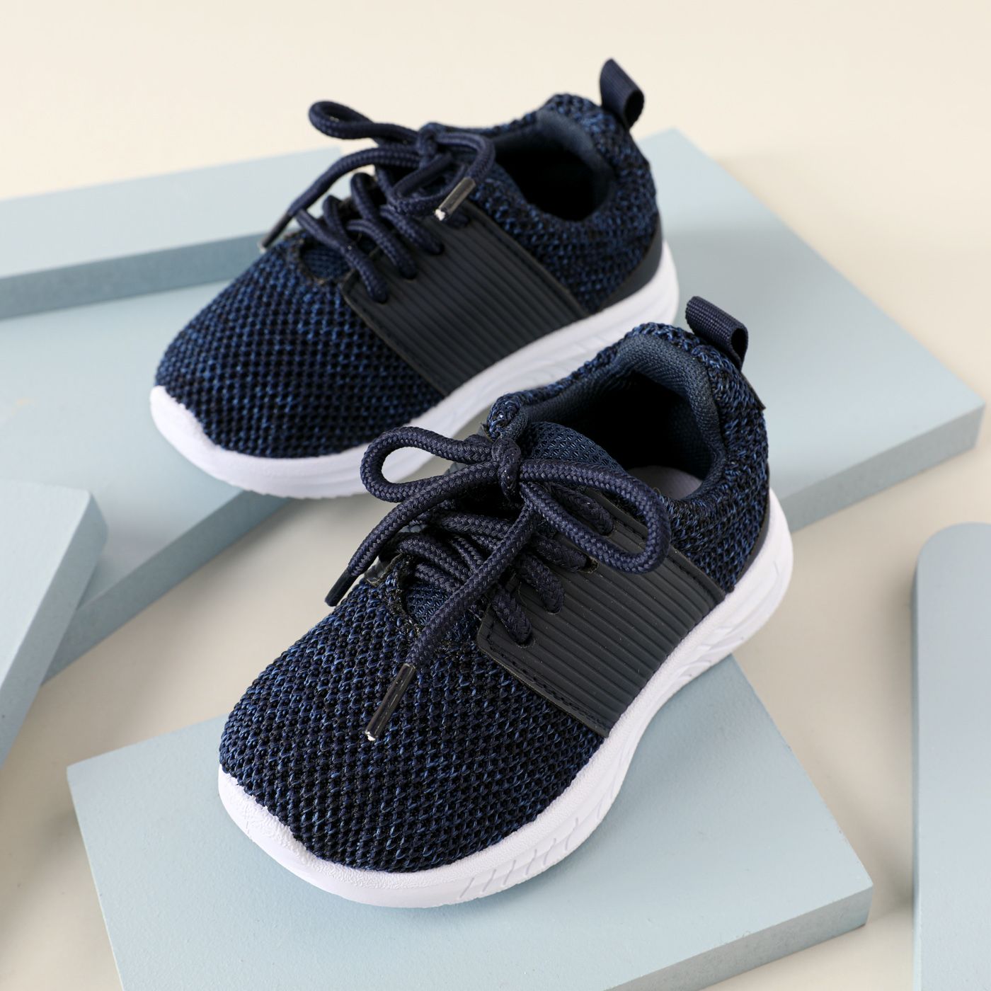 

Toddler / Kid Flying Woven Panel Lace Up Sneakers