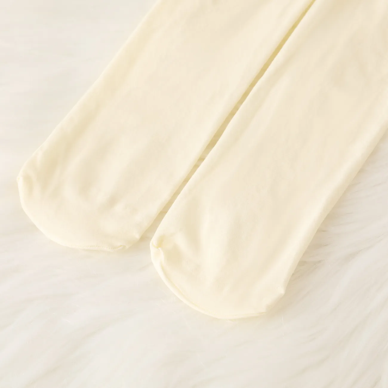 Pack de 3 meias-calças sólidas para bebé para menina Multicolorido big image 1