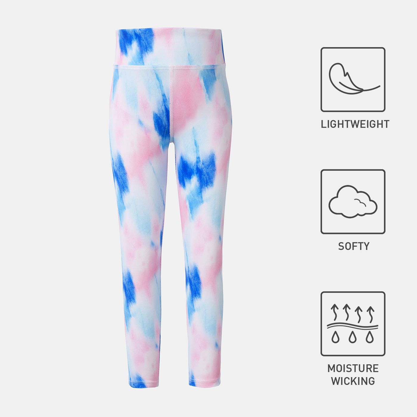 

Activewear Toddler Girl Tie Dyed High Waist Leggings